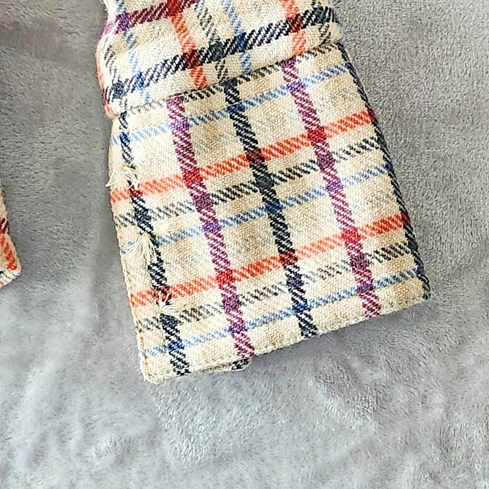 $500‎ Marc Jacobs Classic Plaid Wool Coat Preppy Vintage Size Small READ - Picture 10 of 13